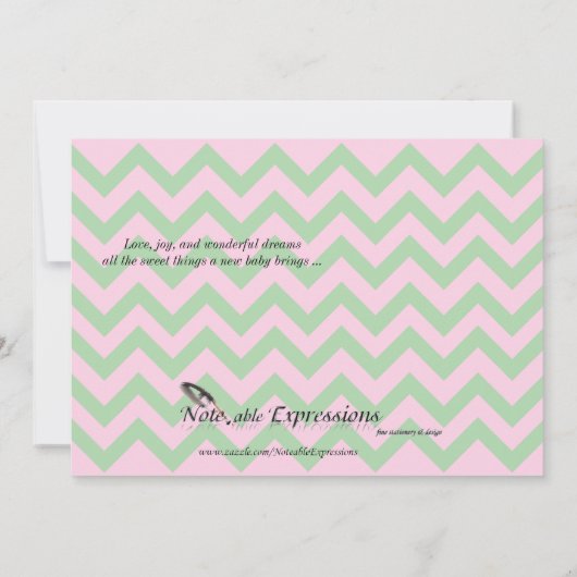 Maman et moi, bébé éléphant Invitation à la douche (Dos)