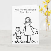 Maman et moi - Customiser des cartes de voeux ou d (Fleur jaune)