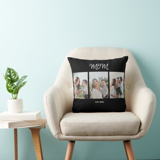 Maman établie, Coussin de lancement de 3 photos (Chaise)