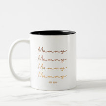Maman établie | Maman Cadeau Terre Tone café Mug