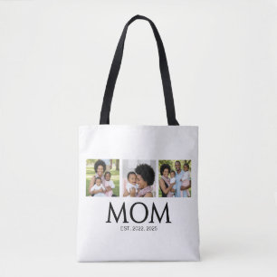 Maman Établit Casquettes Blanc 3 Photo Sac Fourre-