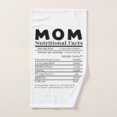 Maman Faits nutritionnels (Serviette à main)