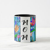 Maman Fête des mères tasse café cadeau fleurs (Centre)