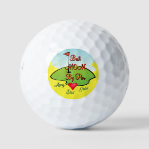 Maman golfeuse  balles de golf