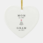 Maman | Gram Year Est. Ornement en céramique de No (Devant)