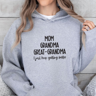Maman Grand-mère Arrière-grand-mère Sweat à capuch