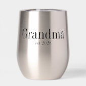 Maman Grand-Mère Moderne Typographie Noir (Arrière)
