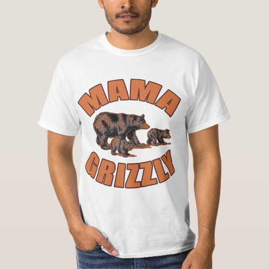 Maman Grizzly T-shirts, sweat - shirts à capuche, (Devant)