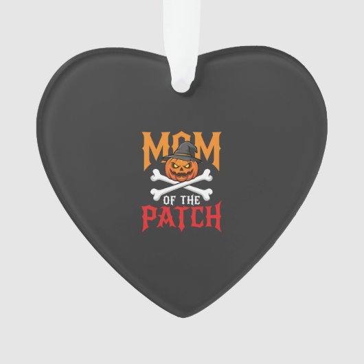 Maman Halloween de Patch citrouille sorcière (devant)
