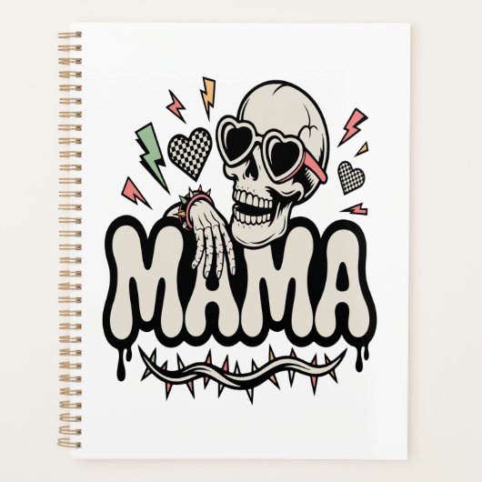 Maman Halloween drôle crâne cool (Devant)