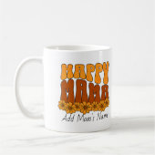Maman Heureuse Mignonne Mug Café Or & Marrons (Gauche)