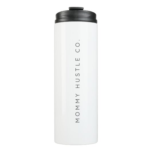 Maman Hustle Co. Logo Bouteille d'eau blanche pour (Devant)