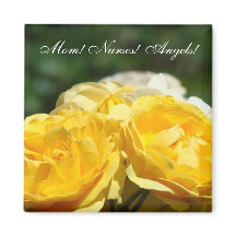 Maman! Infirmières ! Anges ! aimant Fleurs Rose Ja