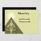 Maman - invitation de partie de Halloween (Devant / Derrière)