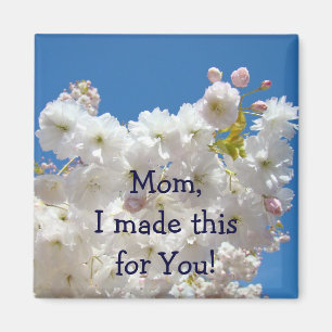 Maman, j'ai fait ceci pour toi ! aimant Fleurs ros