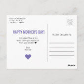 Maman Je suis votre enfant préféré Carte postale F (Dos)