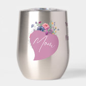 Maman Je t'aime Aquarelle Coeur Fleur sauvage (Avant)