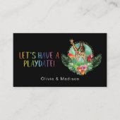 Maman Jouer Colorful Safari Animaux Cartes (Devant)