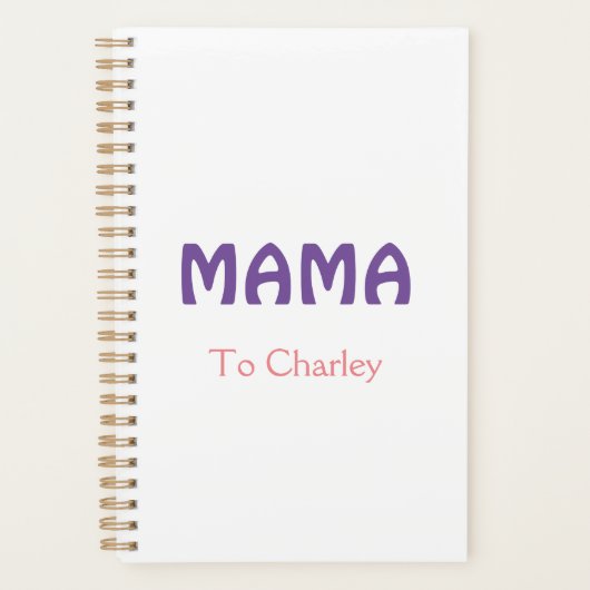 Maman joyeuse mères rétro violet ajouter nom texte (Devant)