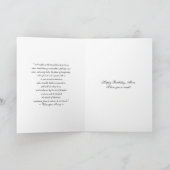 Maman, Joyeux Anniversaire, Carte Orchidées Blanch (Intérieur)