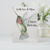 Maman Joyful Hummingbird Bonne carte d'anniversair (Debout devant)