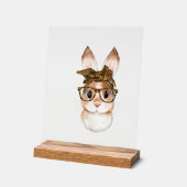 Maman lapin de Pâques mignon année du léopard de P (Angle)