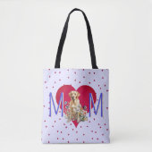 Maman Love Yellow Lab Modèle Sac fourre-tout (Devant)