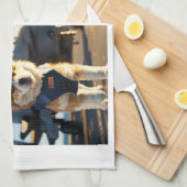 Maman Luxury Chiot Modèle Serviettes de cuisine (Quart Plié)