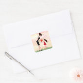 Maman/maman & fille visuel Je t'aime sticker (Enveloppe)