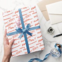 Maman ! Maman ! Papier cadeau de la fête des mères
