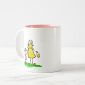 Maman & Me Blond Little Girl Mug (Devant gauche)