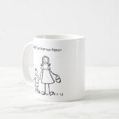 Maman & Me - Mère & Petit Garçon Mugs Personnalisé (Devant gauche)