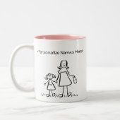 Maman & Me - Mère & Petite Fille Mug Cadeau Person (Gauche)