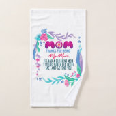 Maman Merci D'Être Ma Mère (Serviette à main)