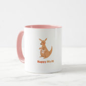 Maman mignonne Mug Happy Kangaroo (Devant gauche)