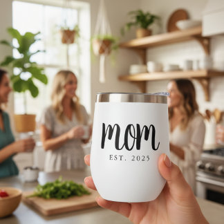 Maman Minimaliste Cadeau Établie Nouvelle Maman