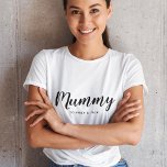 Maman | Modern Mum Kids nomme la fête des mères<br><div class="desc">Simplement,  design "Mummy" élégant sur mesure dans la typographie minimaliste moderne qui peut être facilement personnalisé avec des noms d'enfants ou votre propre message spécial. Le cadeau unique parfait pour une nouvelle maman,  le jour de la mère,  l'anniversaire de maman ou juste parce que!</div>