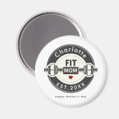 Maman Moderne et Sportive Aimant pour Réfrigérateu (Recto/Verso)