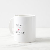 Maman moderne | Grammy Year Est. Café Mug (Devant gauche)