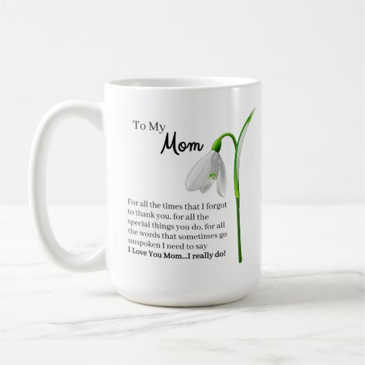 Maman Mug de café (Gauche)