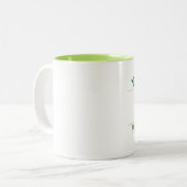 Maman Mug de café avec fleurs (Devant gauche)