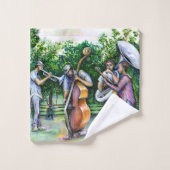 Maman ne m'a jamais averti des joueurs tuba (Gant de toilette)