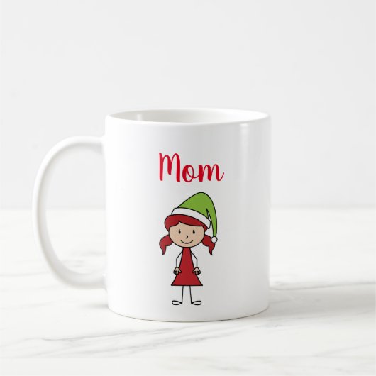 maman noël caractère café tasse (Gauche)