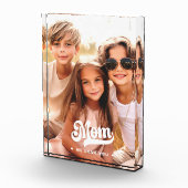 Maman nous t'aimons coeurs mère journée photo bloc (Droite)