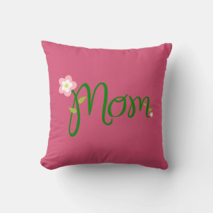 Maman Oreiller rose foncé