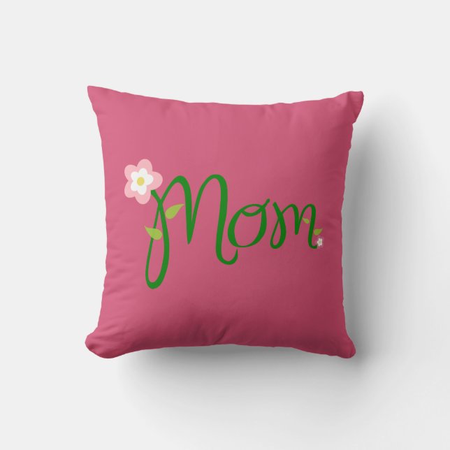 Maman Oreiller rose foncé (Recto)