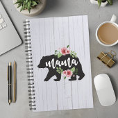 Maman Ours Élégant Rustique Fleurs Florales Maman