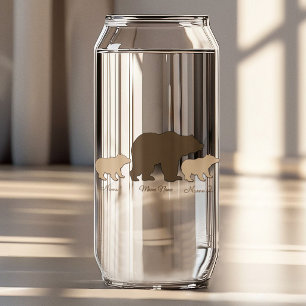 Maman Ours Personnalisée Avec 2 Noms d'Enfants Cad