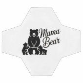 Maman Ourse avec Oursons Famille d'Ours Mignonne (Plat)
