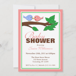 Maman & Papa Birds - Invitations de douches pour b